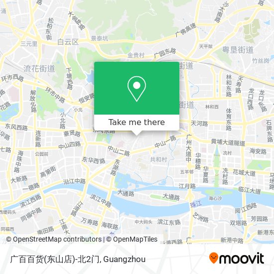 广百百货(东山店)-北2门 map