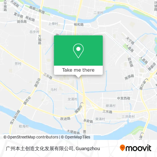 广州本土创造文化发展有限公司 map