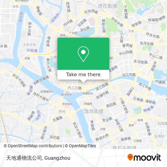 天地通物流公司 map