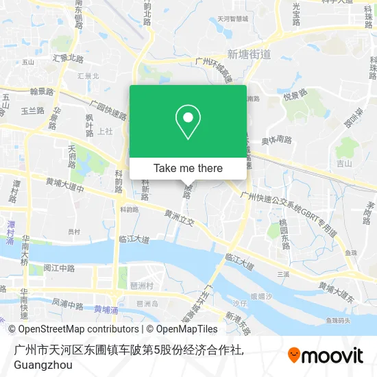 广州市天河区东圃镇车陂第5股份经济合作社 map