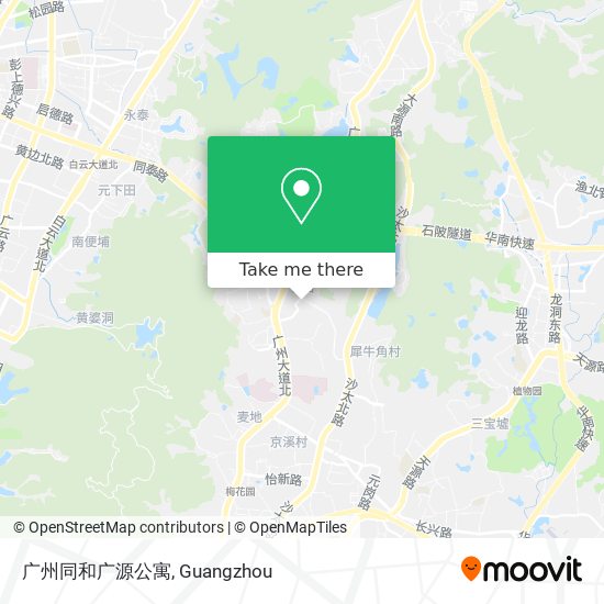 广州同和广源公寓 map