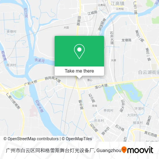 广州市白云区同和格蕾斯舞台灯光设备厂 map