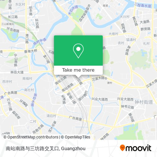 南站南路与三坊路交叉口 map