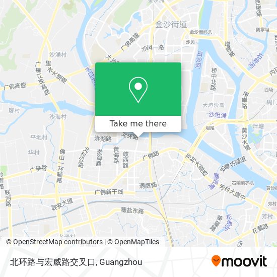 北环路与宏威路交叉口 map
