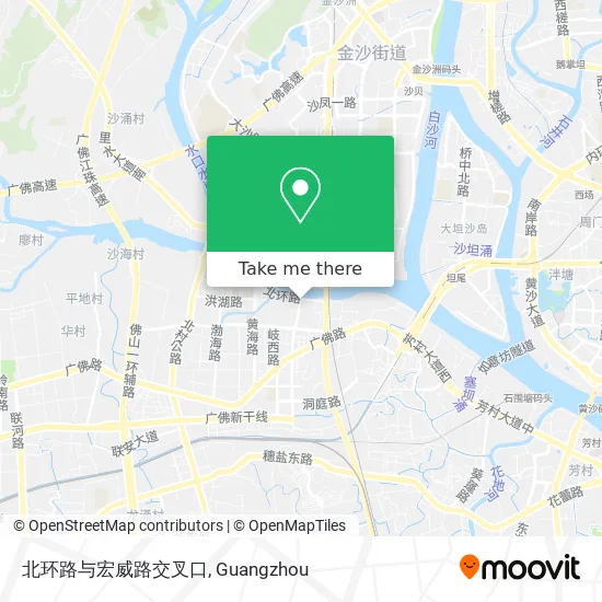 北环路与宏威路交叉口 map