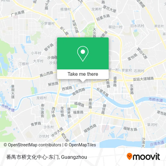 番禺市桥文化中心-东门 map