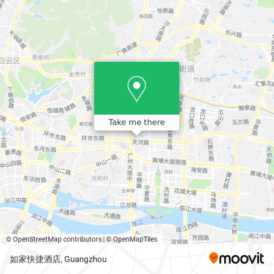 如家快捷酒店 map