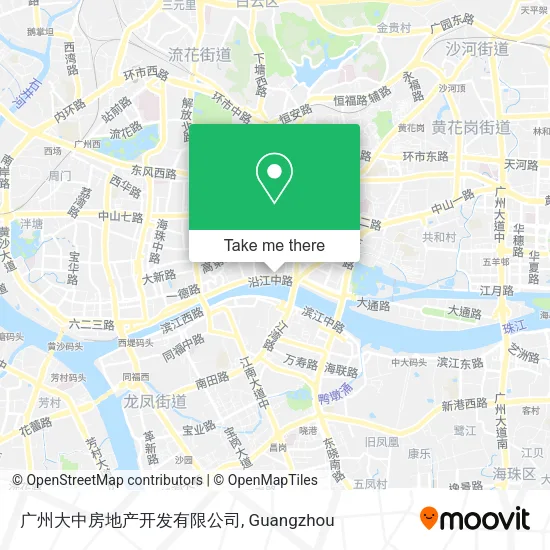 广州大中房地产开发有限公司 map