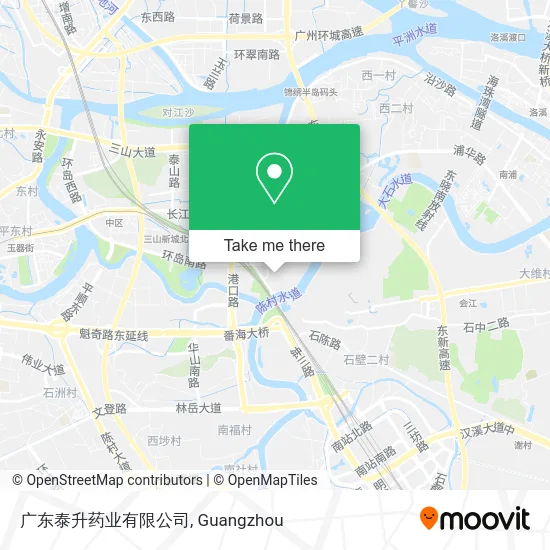 广东泰升药业有限公司 map