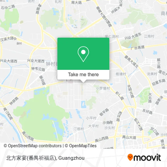 北方家宴(番禺祈福店) map