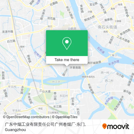 广东中烟工业有限责任公司广州卷烟厂-东门 map