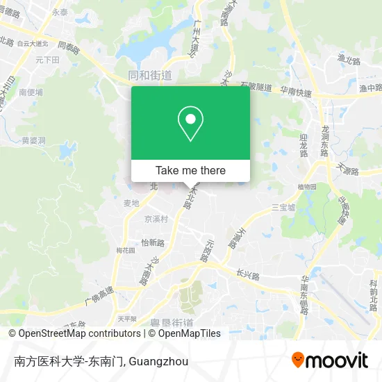 南方医科大学-东南门 map