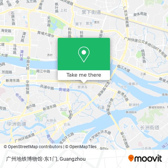 广州地铁博物馆-东1门 map