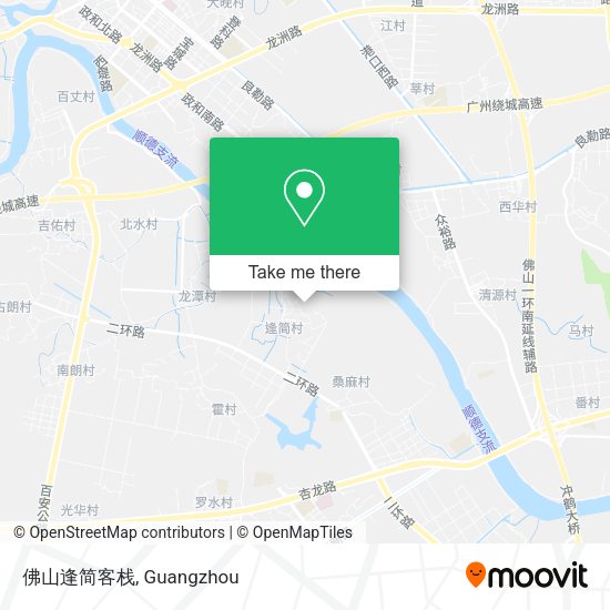 佛山逢简客栈 map