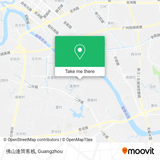 佛山逢简客栈 map