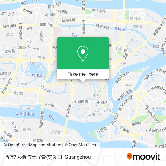 华骏大街与土华路交叉口 map