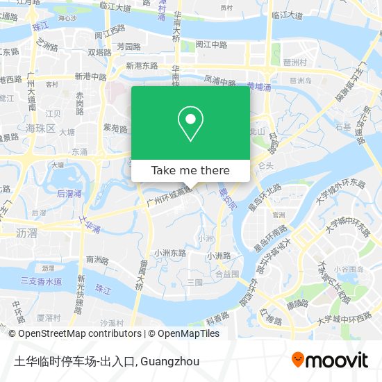 土华临时停车场-出入口 map