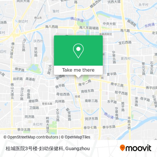桂城医院3号楼-妇幼保健科 map