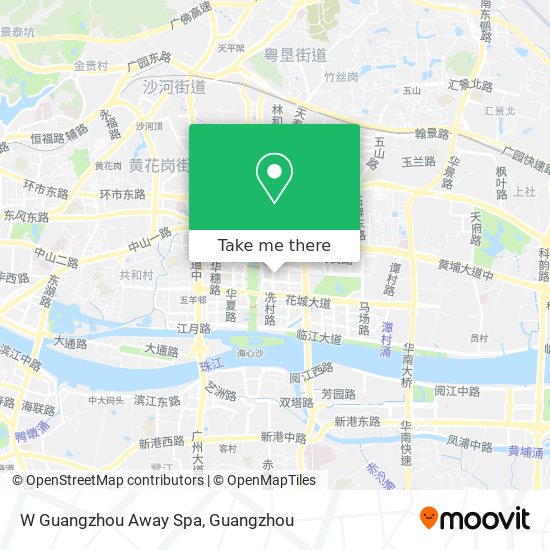 W Guangzhou Away Spa map