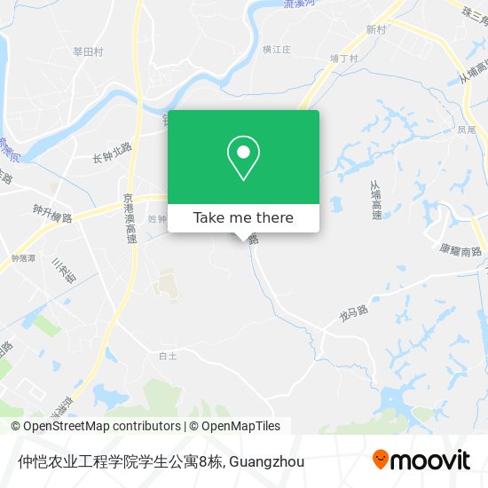仲恺农业工程学院学生公寓8栋 map