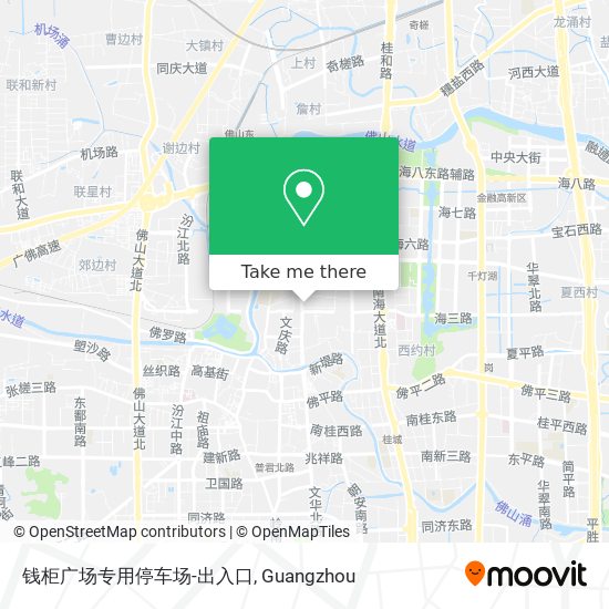 钱柜广场专用停车场-出入口 map