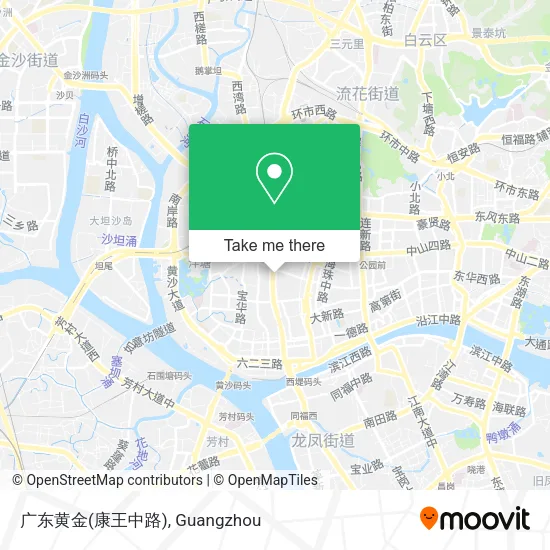 广东黄金(康王中路) map