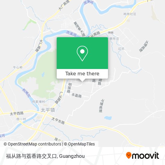 福从路与荔香路交叉口 map