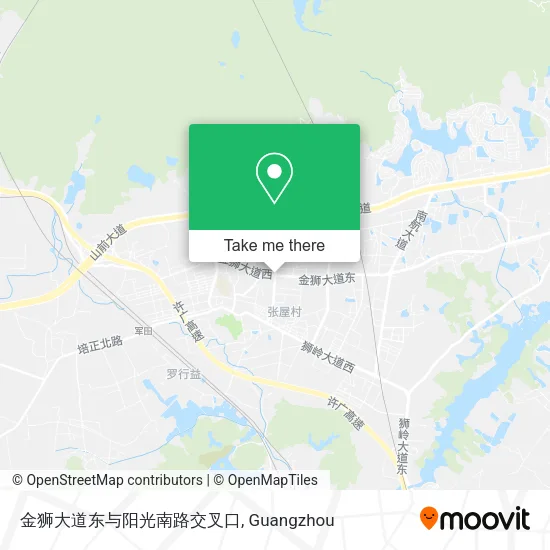 金狮大道东与阳光南路交叉口 map