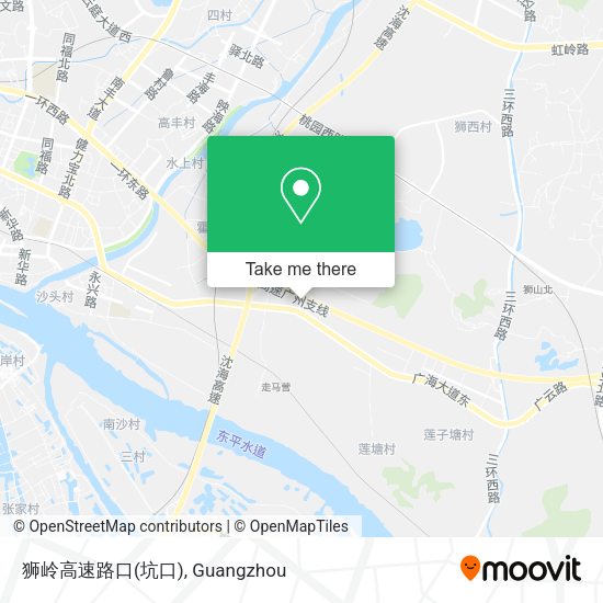 狮岭高速路口(坑口) map
