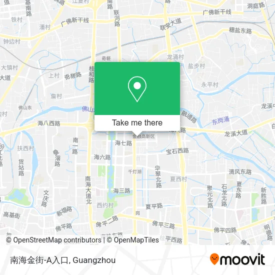 南海金街-A入口 map