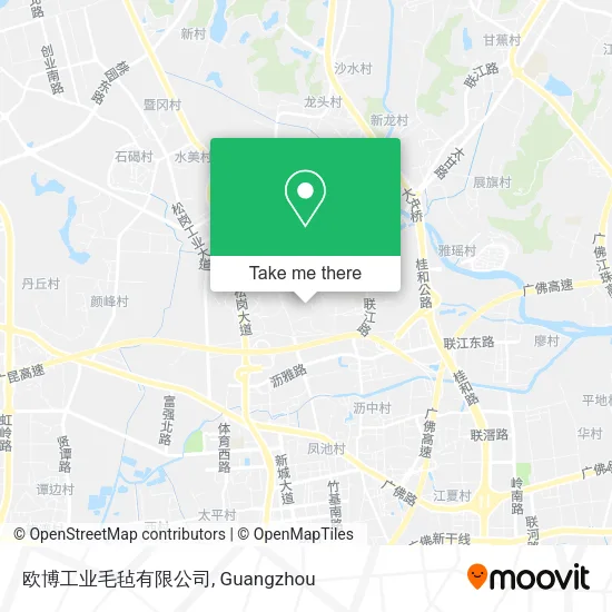 欧博工业毛毡有限公司 map