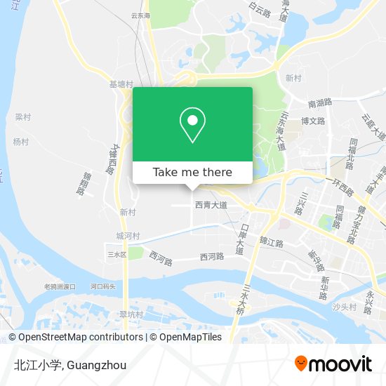 北江小学 map