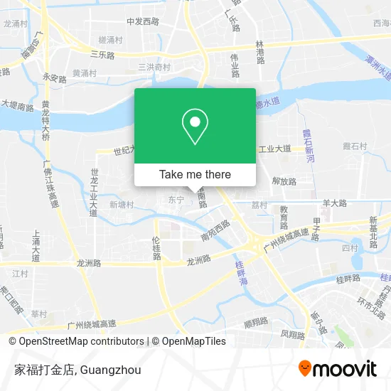 家福打金店 map