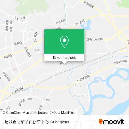 增城市南部邮件处理中心 map