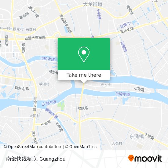 南部快线桥底 map