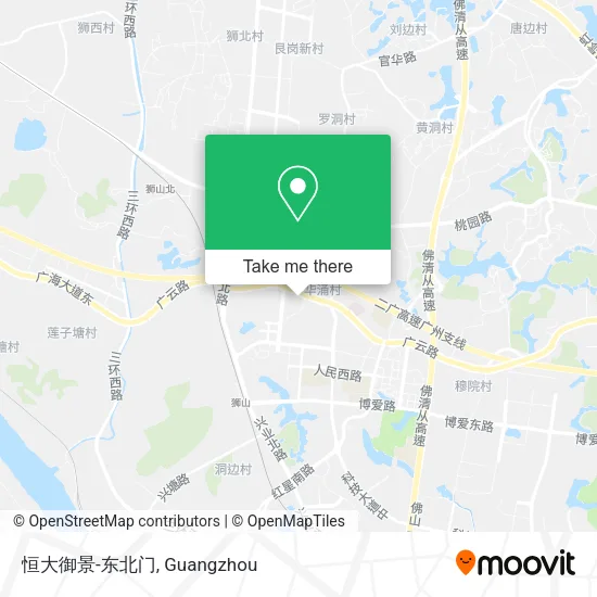 恒大御景-东北门 map