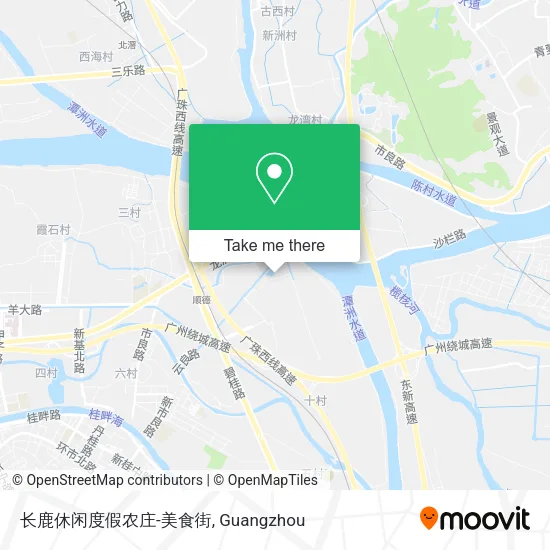 长鹿休闲度假农庄-美食街 map