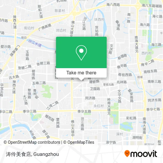 涛伶美食店 map