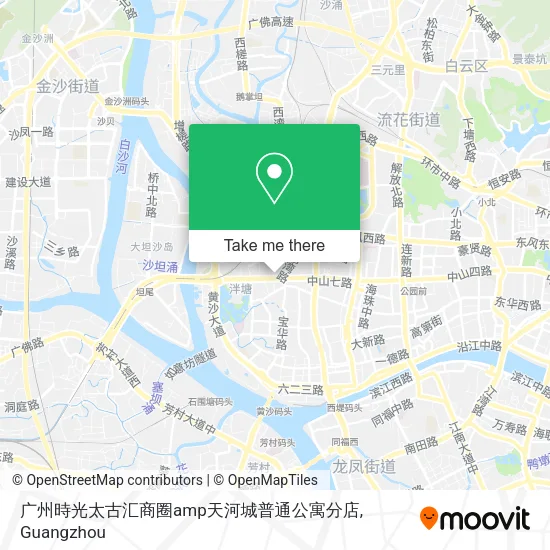 广州時光太古汇商圈amp天河城普通公寓分店 map
