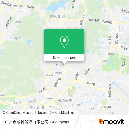 广州市越博贸易有限公司 map