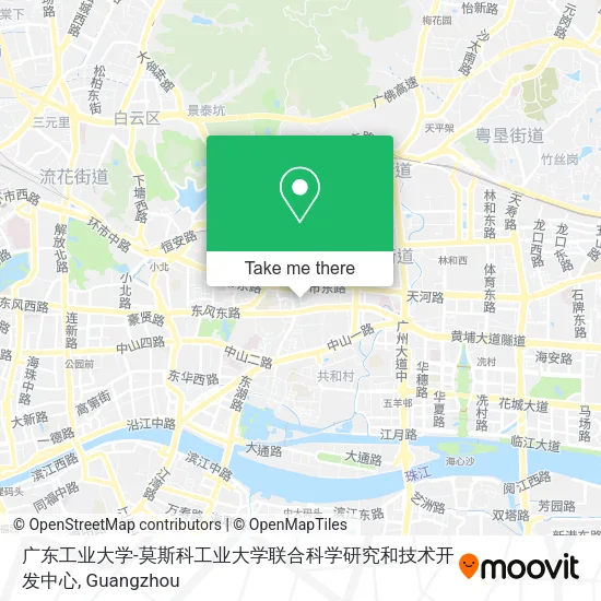 广东工业大学-莫斯科工业大学联合科学研究和技术开发中心 map