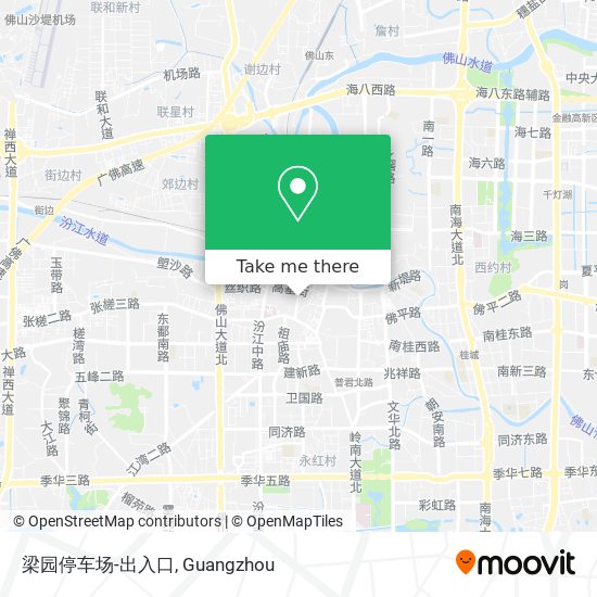 梁园停车场-出入口 map