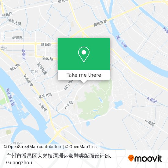 广州市番禺区大岗镇潭洲运豪鞋类版面设计部 map