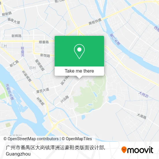 广州市番禺区大岗镇潭洲运豪鞋类版面设计部 map