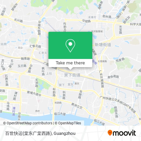 百世快运(棠东广棠西路) map