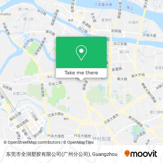 东莞市全润塑胶有限公司(广州分公司) map