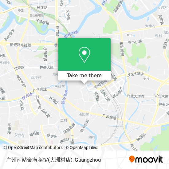 广州南站金海宾馆(大洲村店) map