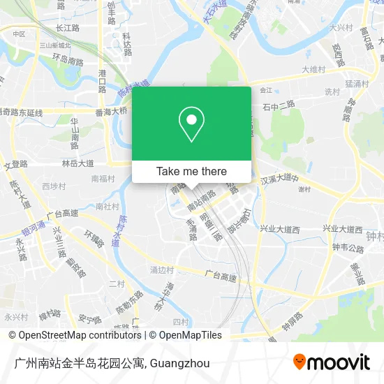广州南站金半岛花园公寓 map