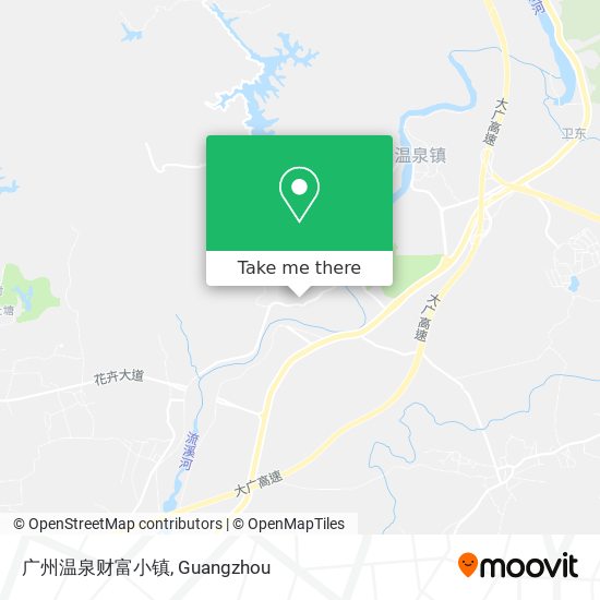 广州温泉财富小镇 map