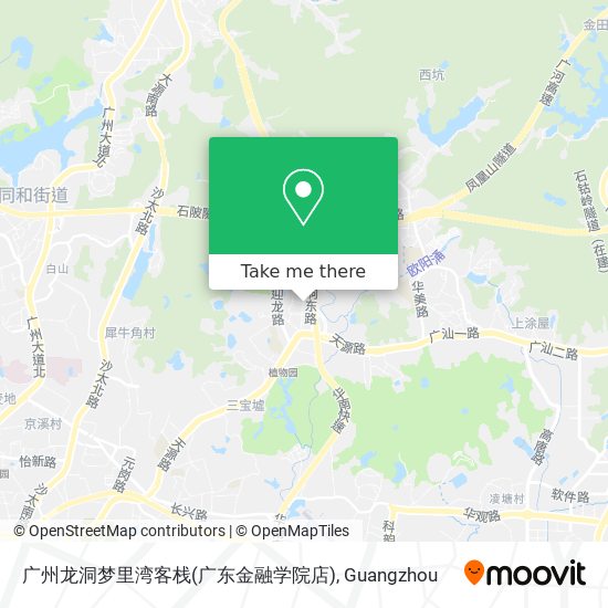 广州龙洞梦里湾客栈(广东金融学院店) map